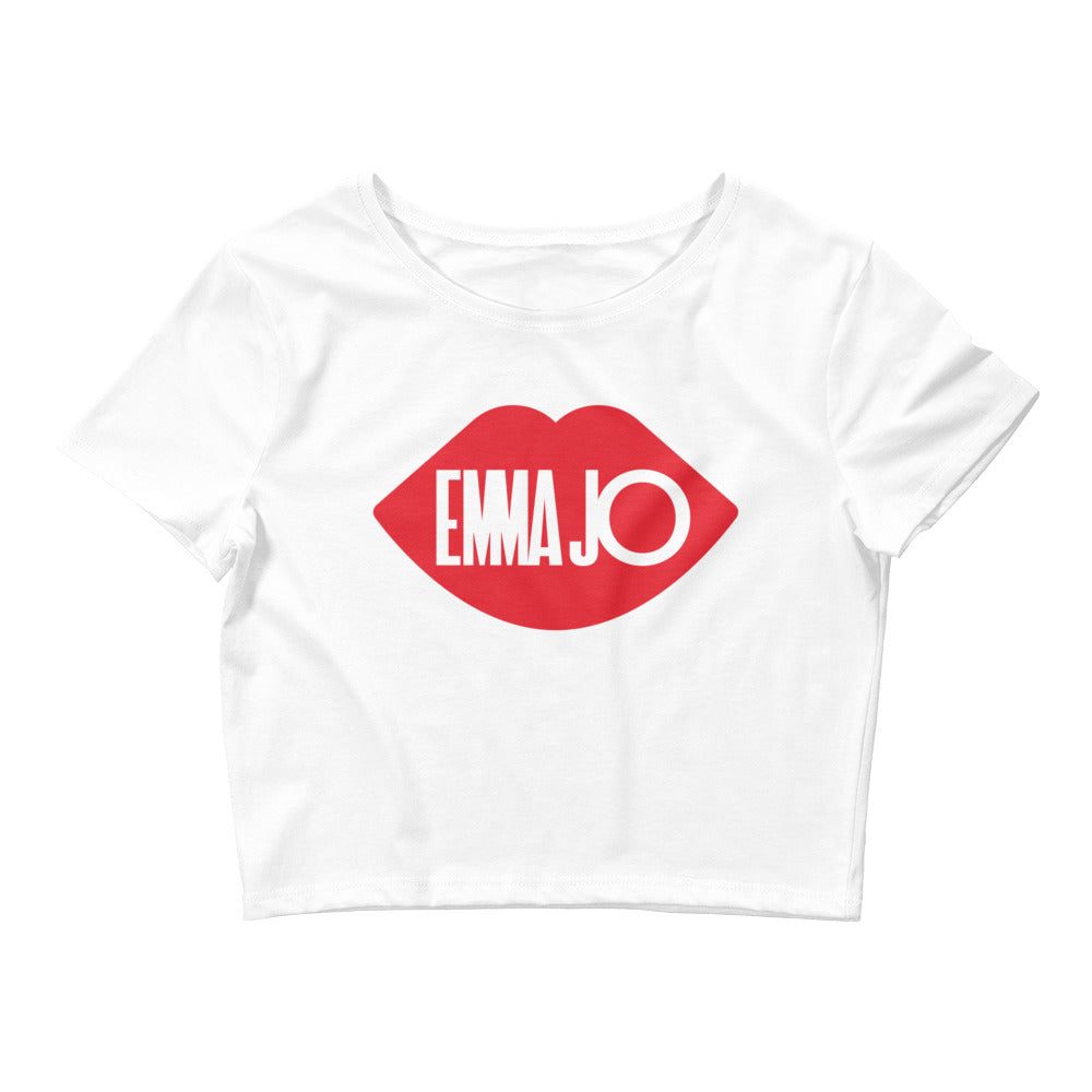Red Lips For Me Crop Tee
